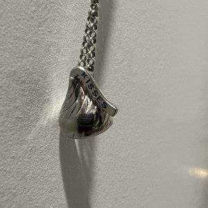 Hersheys Kiss Sterling silver necklace
